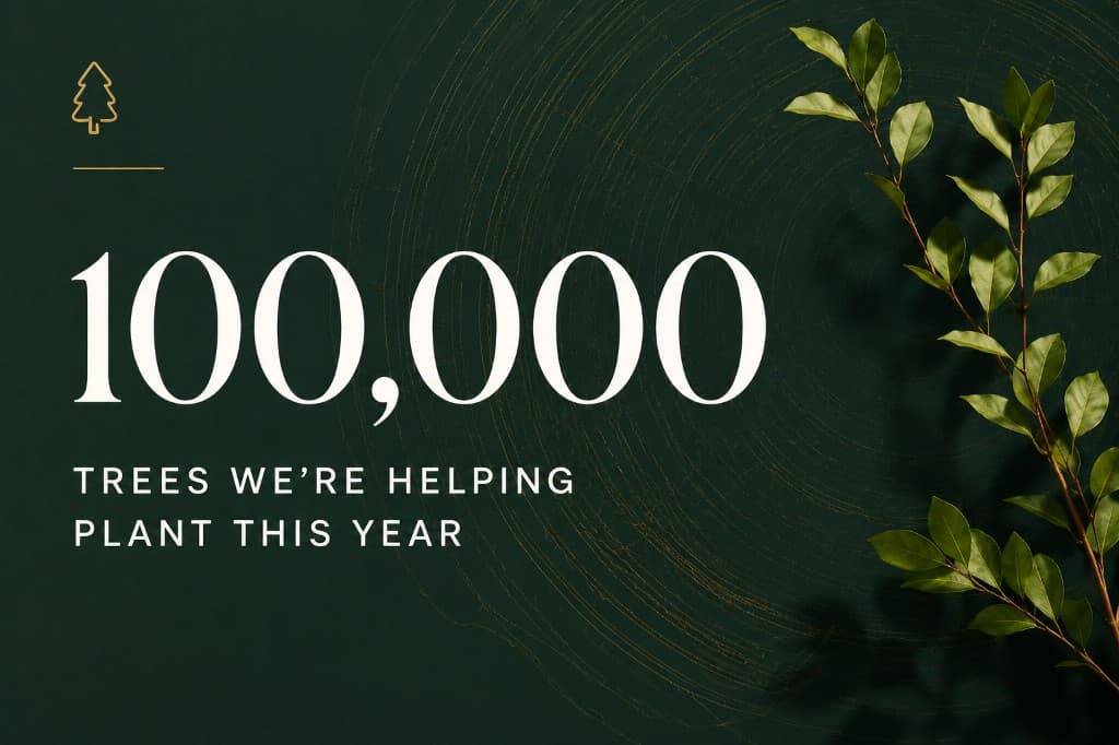 100,000 trees we are helping plant this year